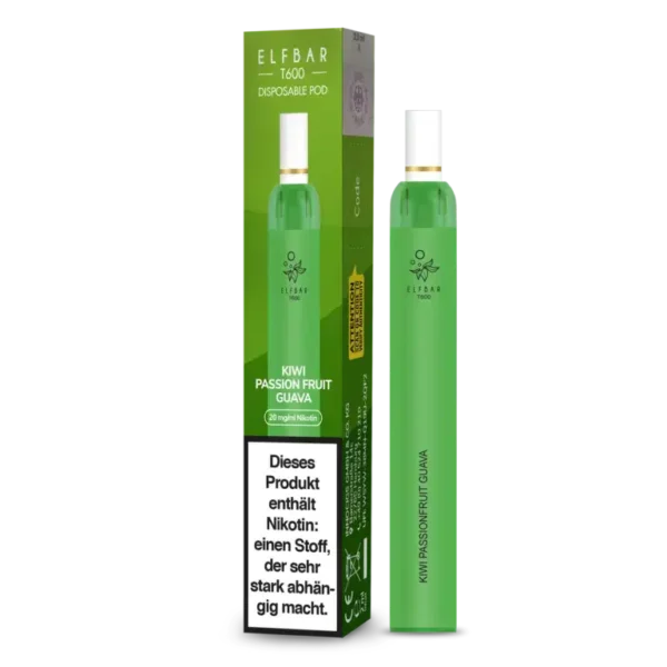 Elf Bar T600 Kiwi Passion Fruit Guava - 20 mg/ml – Bild 2