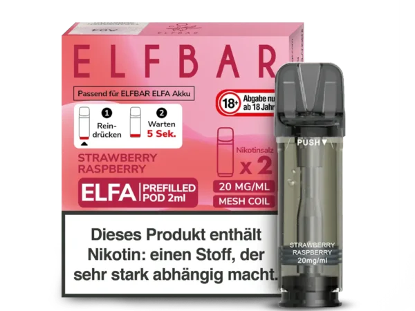 ELFA Pods Strawberry Raspberry - 20 mg/ml