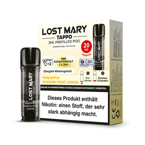 Lost Mary Tappo Pods Pineapple Passionfruit Lemon 20mg/ml